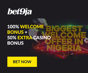 Bet9ja bonus code YOHAIG - 100% welcome bonus up to ₦100,000